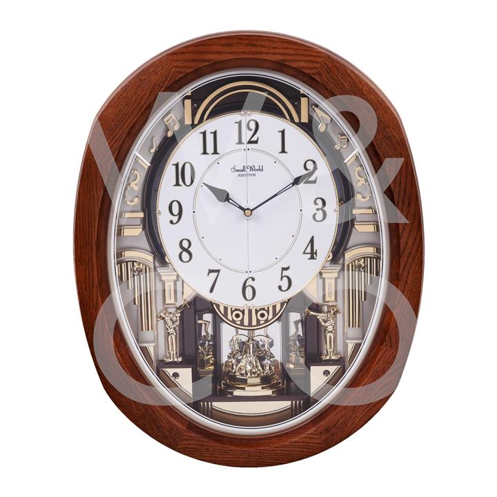 Rhythm Magic Motion Wall Clock Wood Frame/Pend/Auto Widdop and Co.