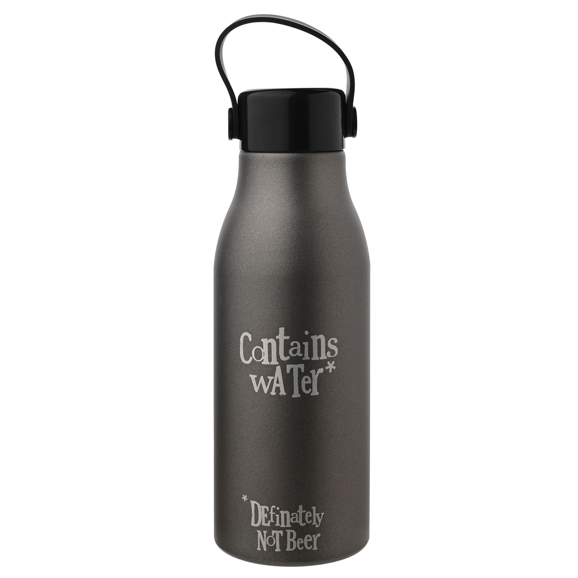 Brightside Aluminium Sports Bottle 680ml - Contains Water Not Beer