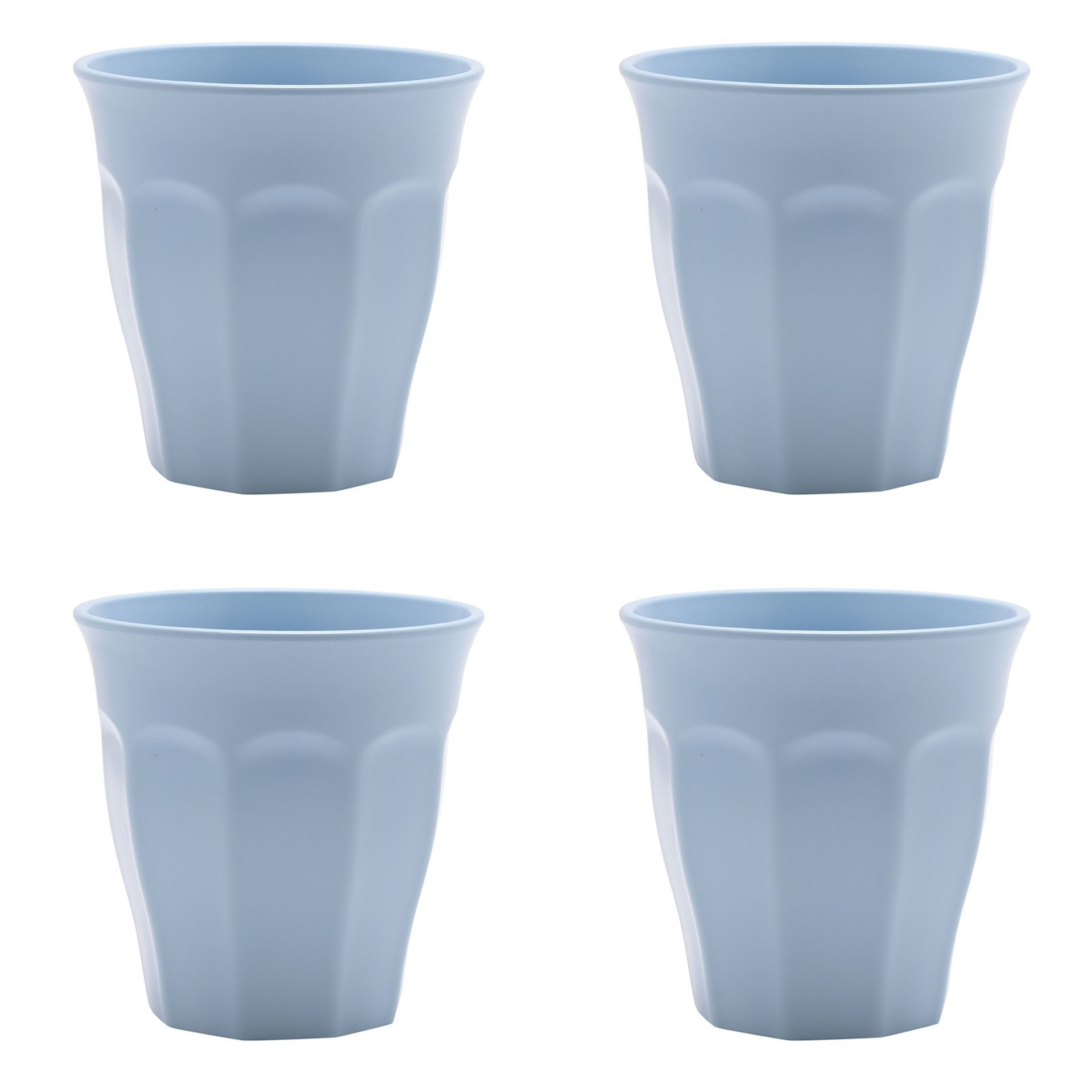 Country Living Set of 4 RPET Cups - 280ml Sky Blue