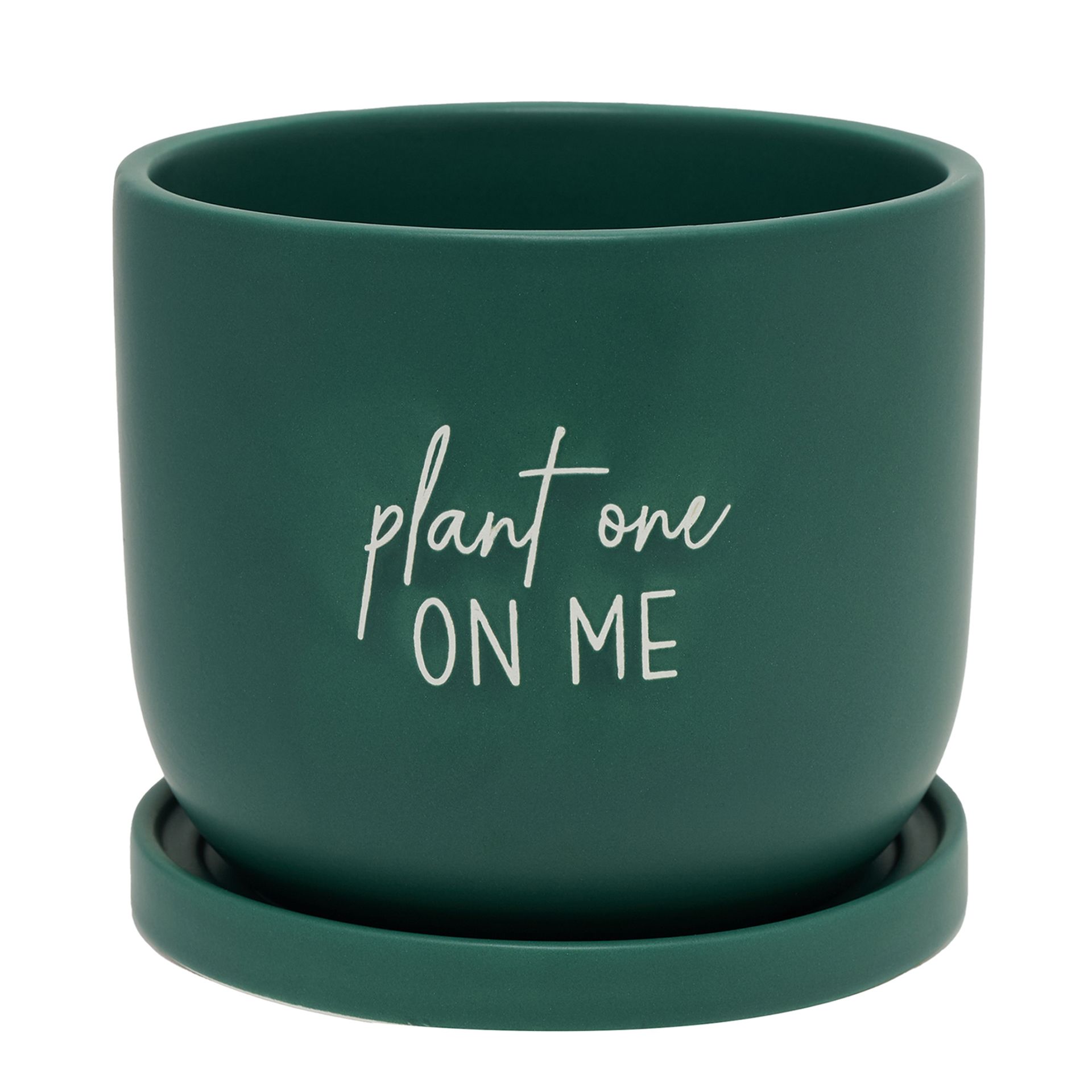 Country Living Ceramic Plant Pot - "Plant One On Me"