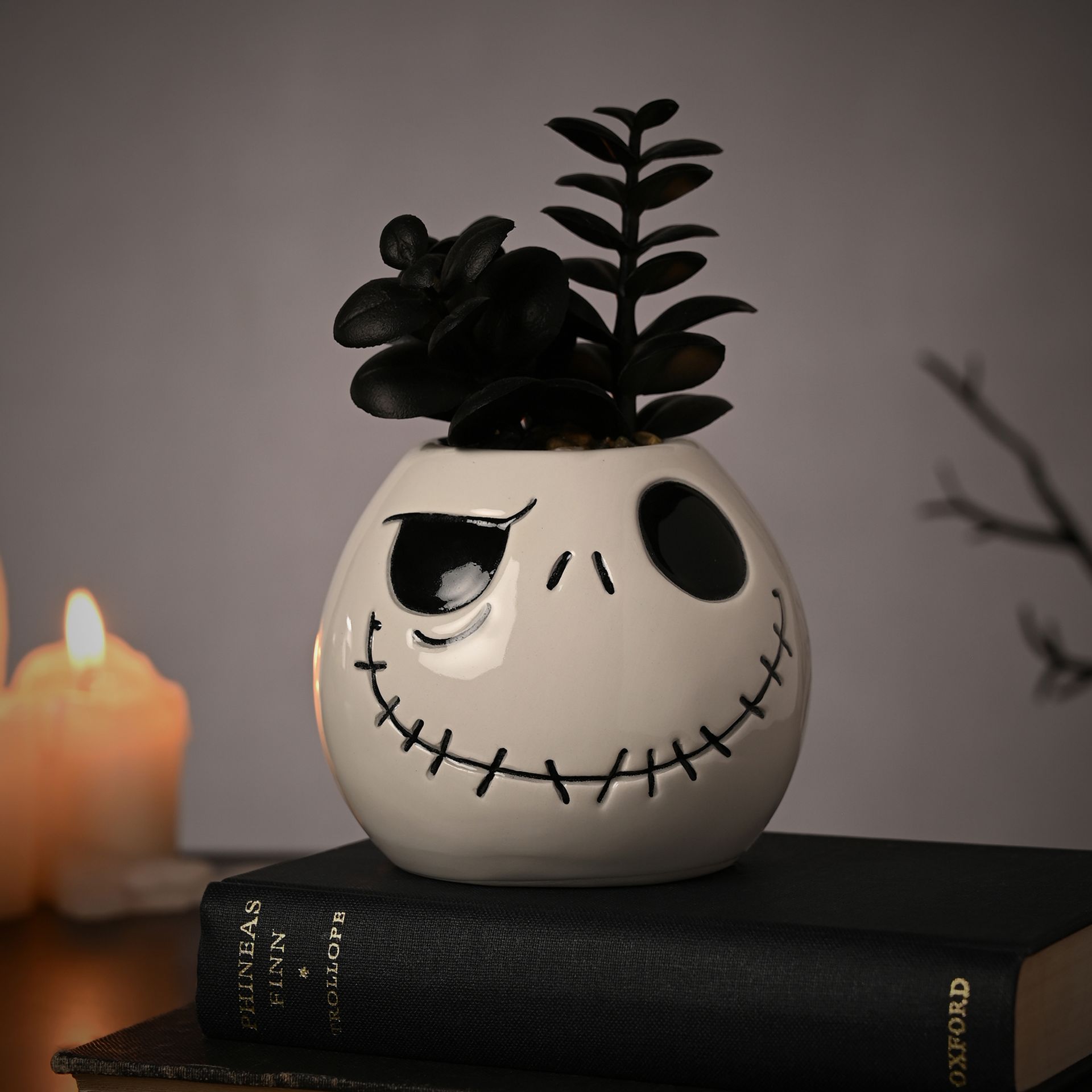 Disney Nightmare Before Christmas Planter with Faux Plant - Jack