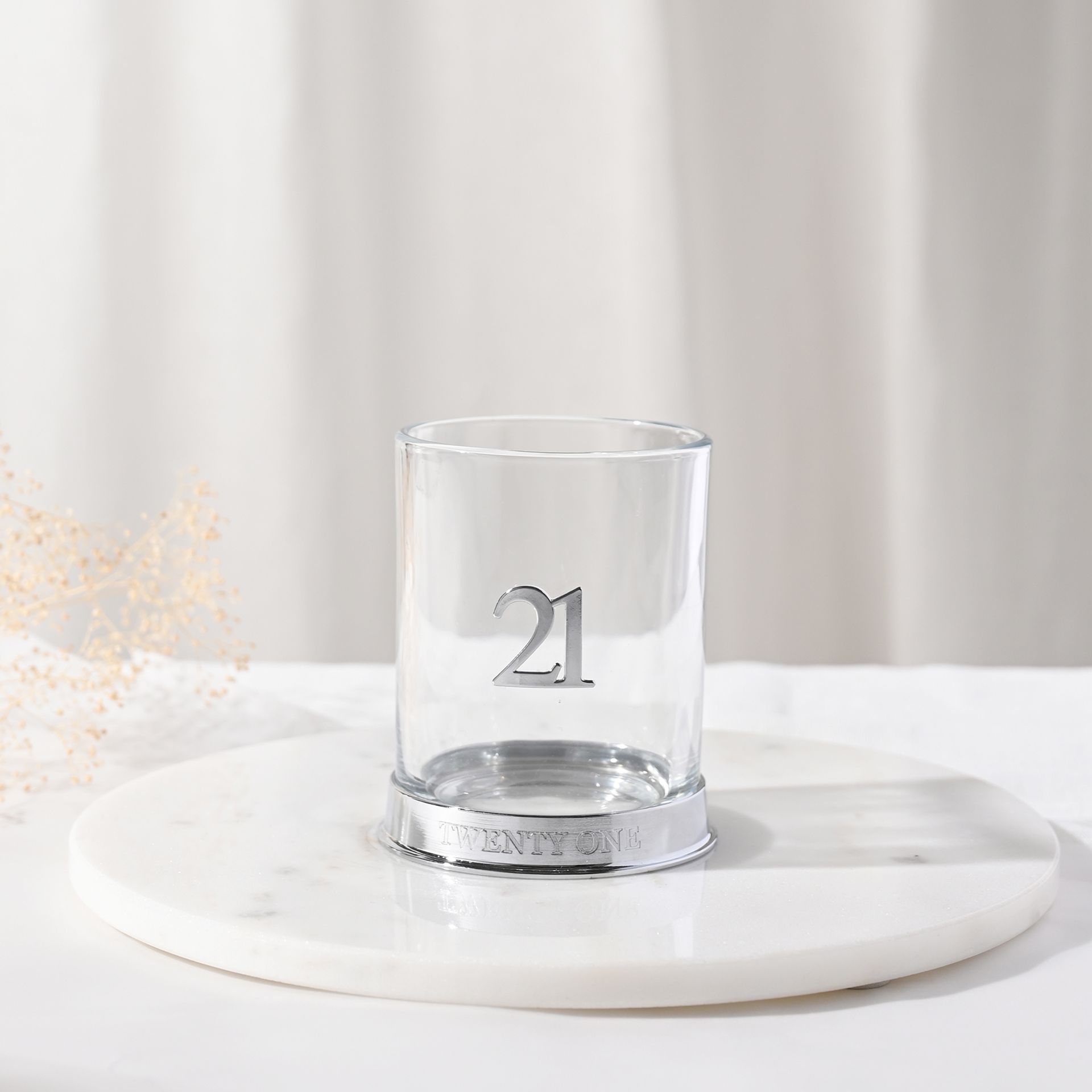Milestones 3D Number Whisky Glass - 21