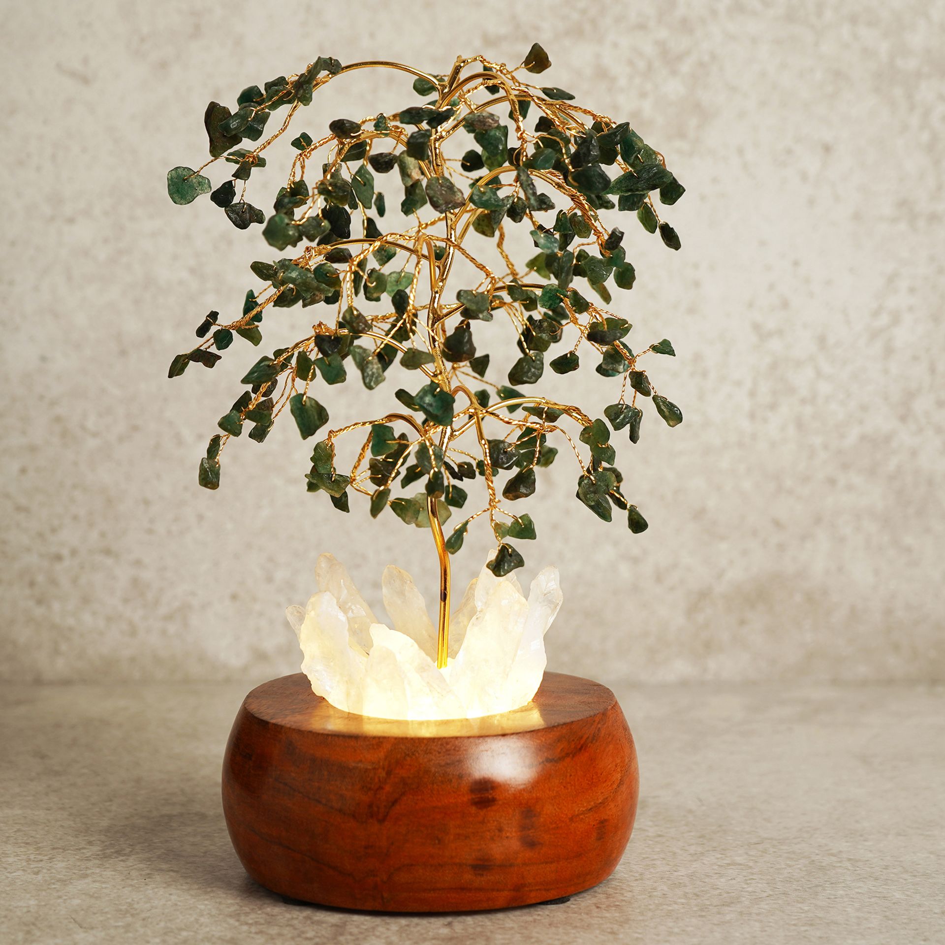 Serenity Aventurine LED Glow Tree