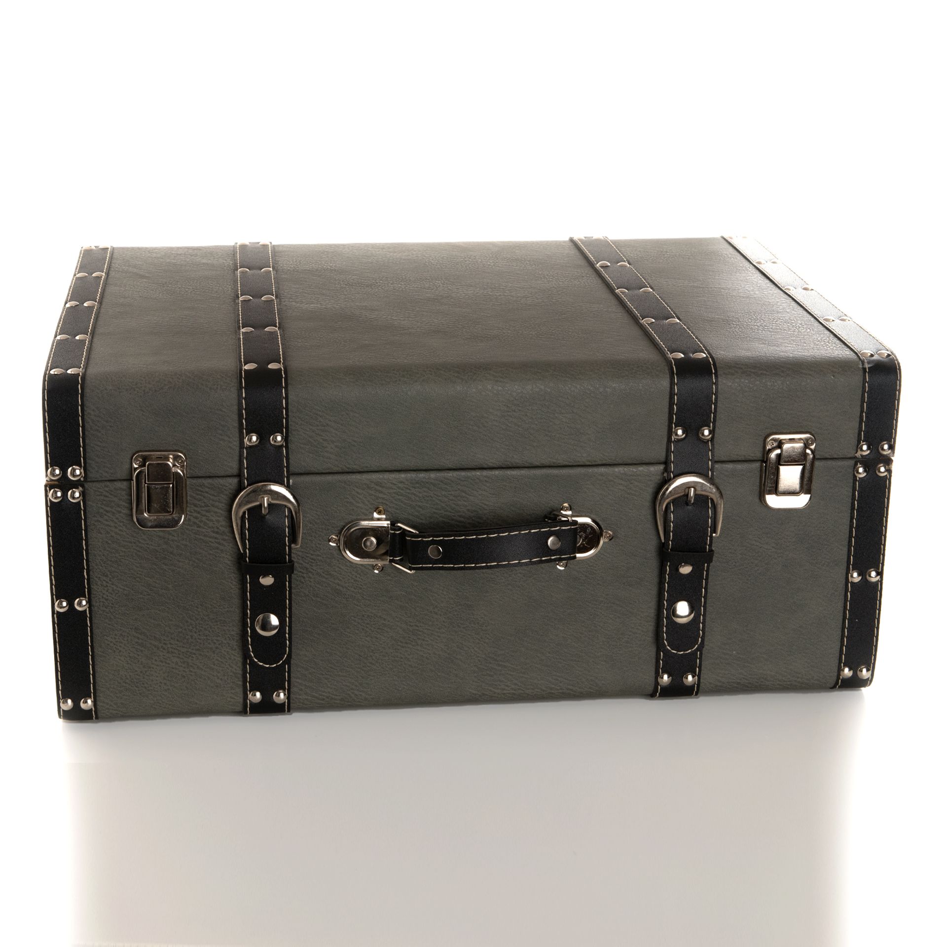 Set of 3 Luggage Boxes Black, Grey & Navy Widdop and Co.