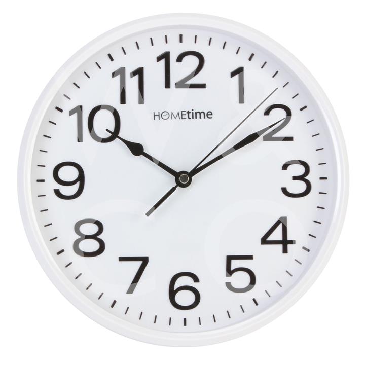 Hometime 10" Wall Clock with Sweep White Widdop and Co.