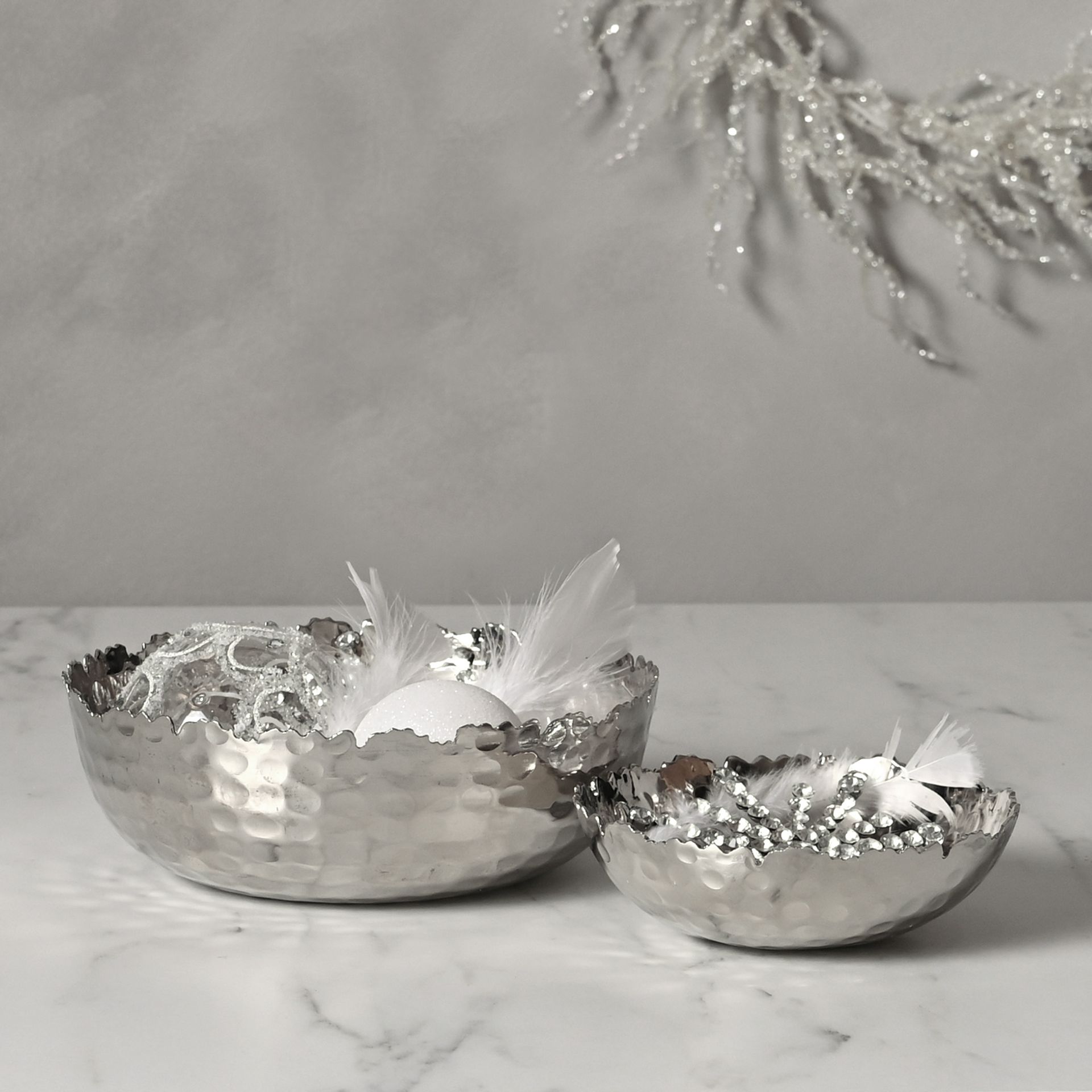 **MULTI 2** Medium Decoratve Silver Bowl Widdop and Co.